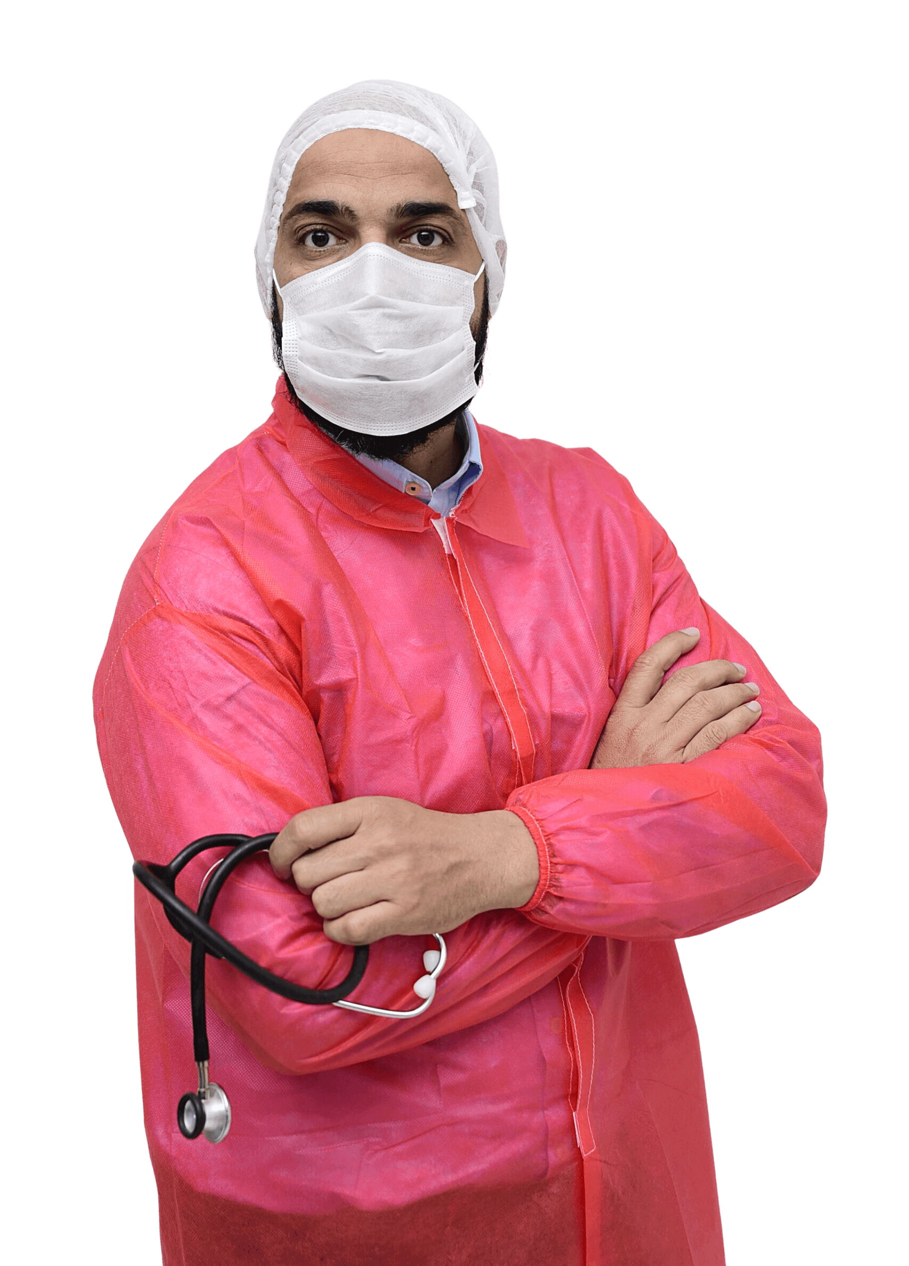 Disposable Red Lab Coats