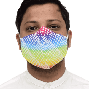 Nanofiber Face Mask Multicolor Print