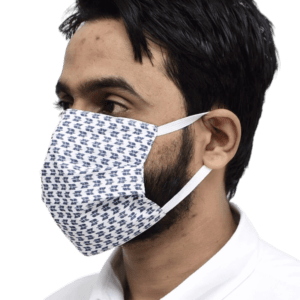 Nanofiber Face Mask Blue Pattern